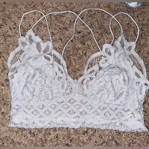 Free People lace grey bralette